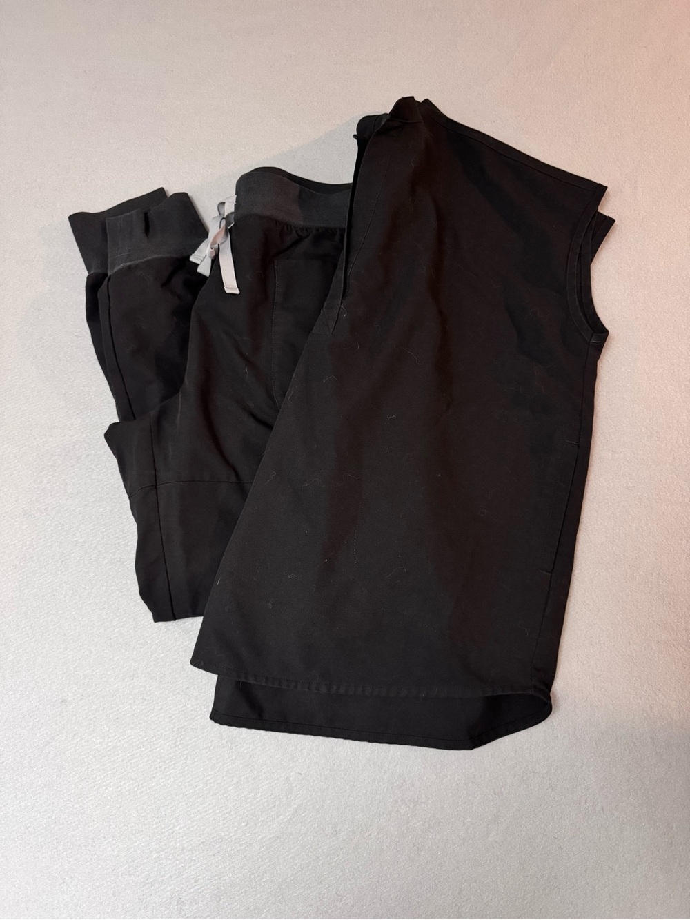 Figs Womens Scrub Set Black Size Large
